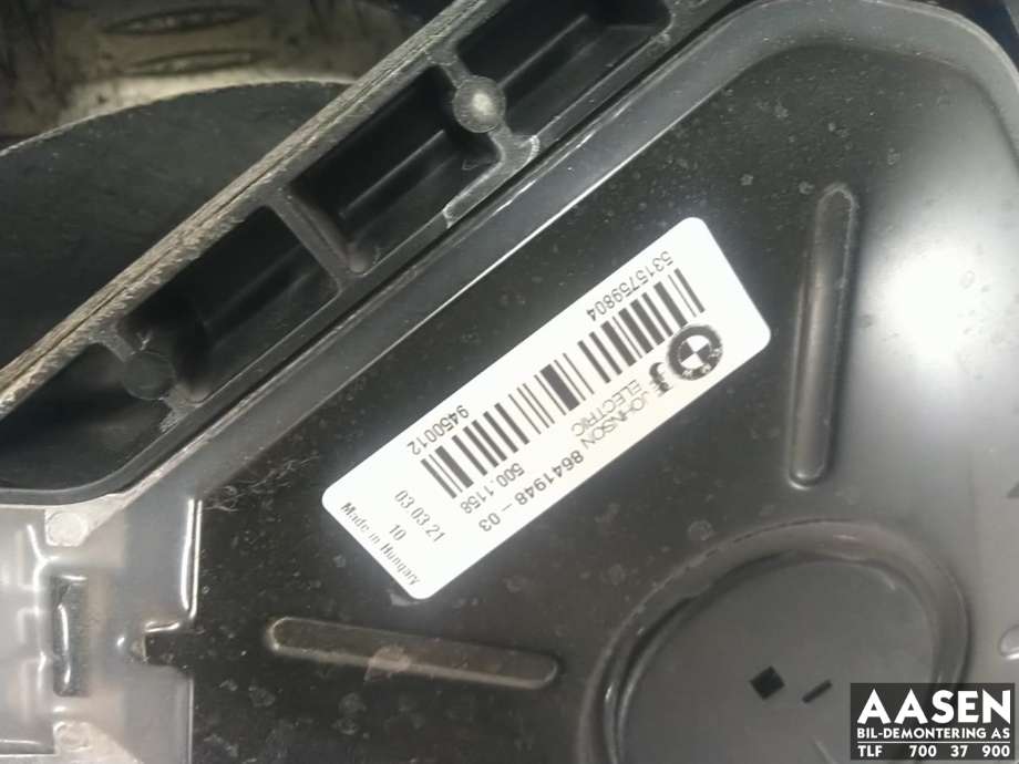 Kjølevifte elektrisk til BMW i3 2013-2022  (17 42 8 642 143|)
