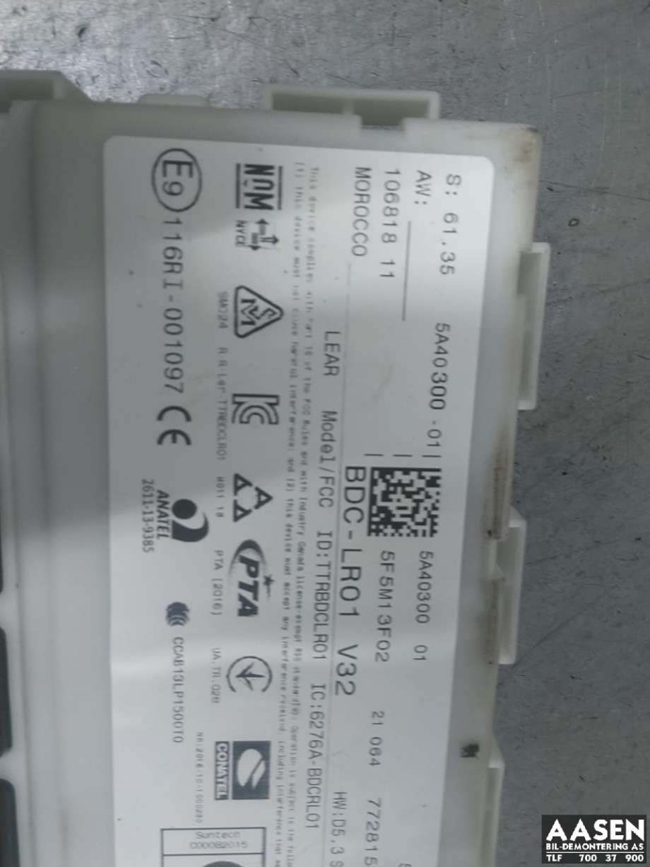 Styreenhet comfort (BCM) til BMW i3 2013-2022  (61 35 5 A40 2E6|61 35 5 B5D 695|)