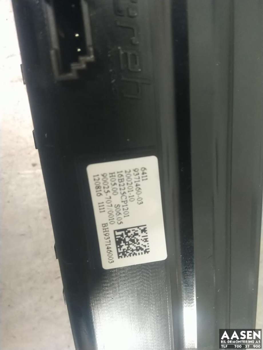 Varmeapparat betjening til BMW 2-Serie, Active/Gran Tourer 2014-->> (F45/F46) (F45/F46) (64 11 9 371 460|64 11 9 461 405|)