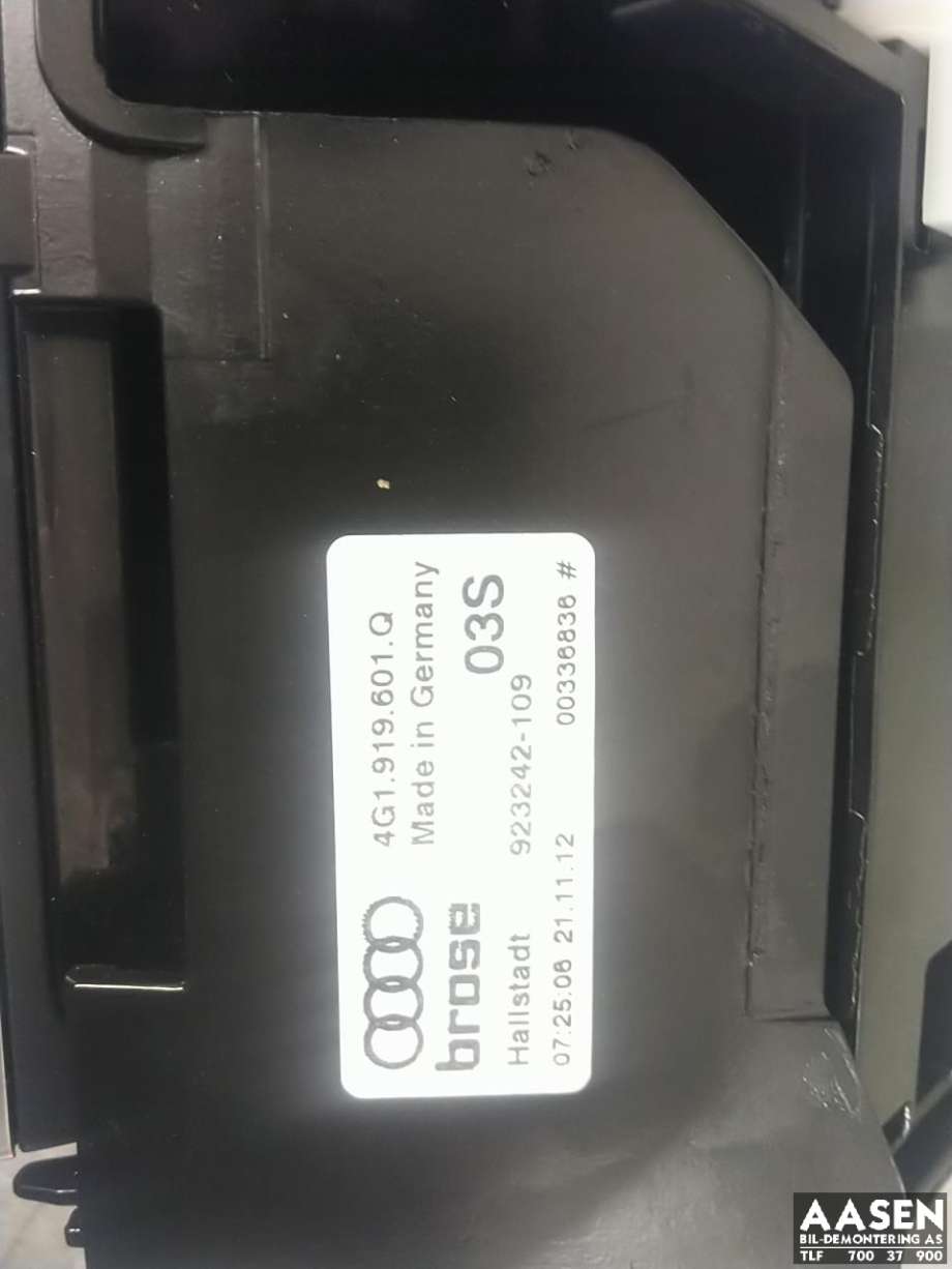 Bilstereo navigasjon skjerm til Audi A6 2011-2014 (Type IV, Fase 1) (C7) (C7) (4G0 919 607 J|)