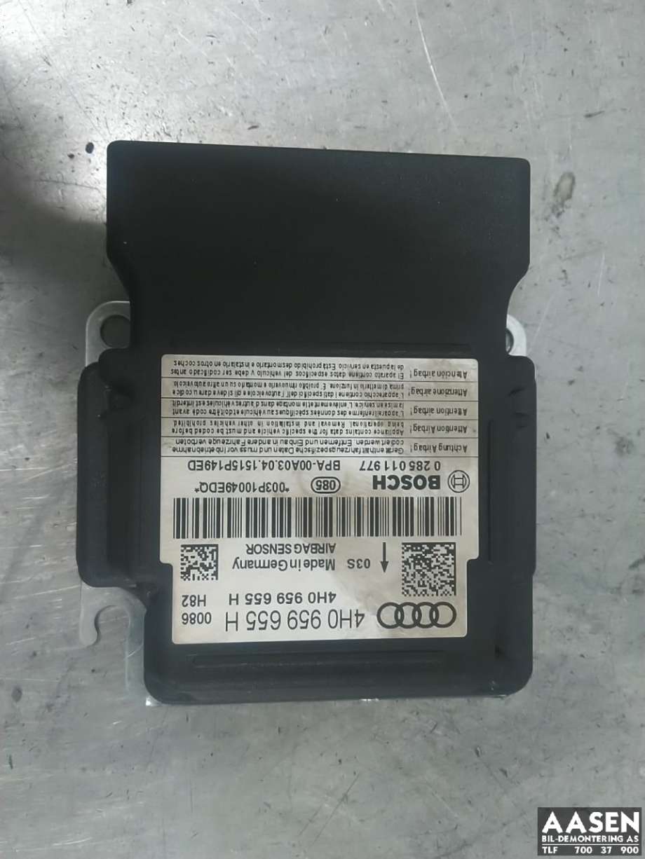 Airbag elektronikk til Audi A6, Allroad, 2015-2019 (Type III, Fase 2) (C7) (C7) (4H0 959 655 H)