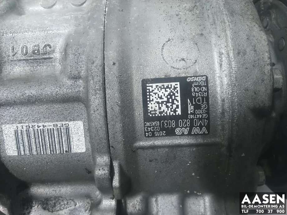 Aircondition kompressor til Audi A6, Allroad 2015-2019 (Type III, Fase 2) (C7) (C7) (4M0 820 803 J|4M0 820 803 L|)