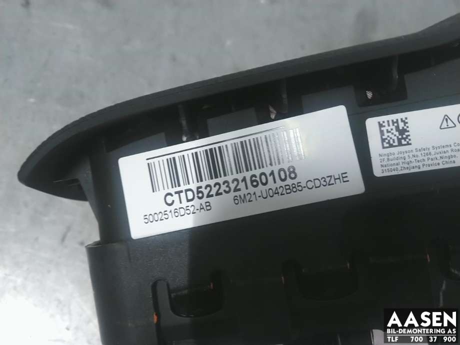 Airbag rattpute til Ford Mondeo 2007-2010 (Type IV, Fase 1)  (2469641|)