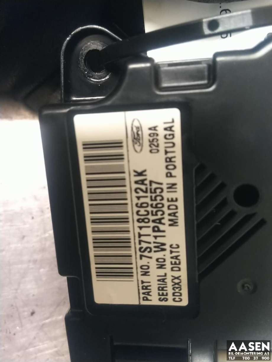 Varmeapparat betjening til Ford Mondeo 2007-2010 (Type IV, Fase 1) (1676129|7S7T-18C612-AM|)