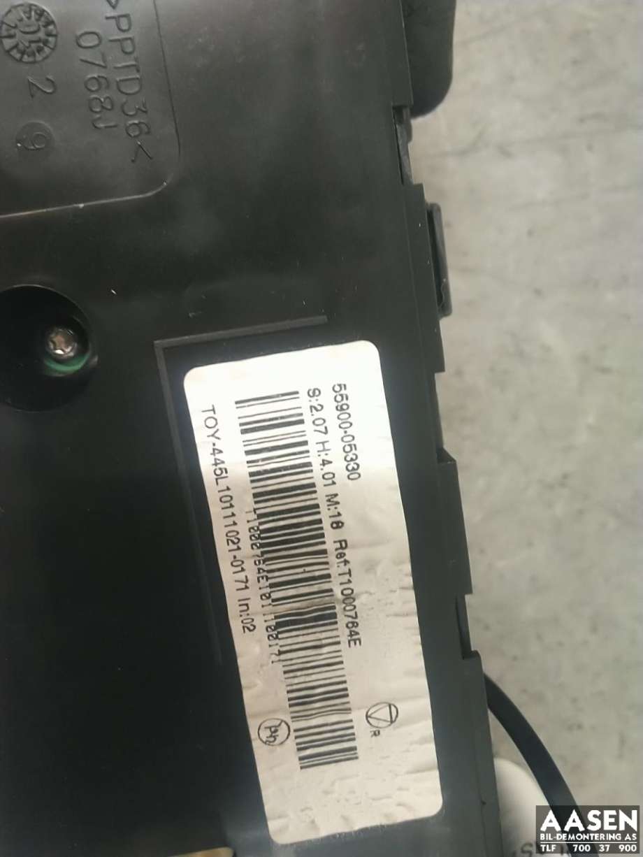 Varmeapparat betjening til Toyota Avensis 2009-2015 (Type III, Fase 1)  (5590005330|)