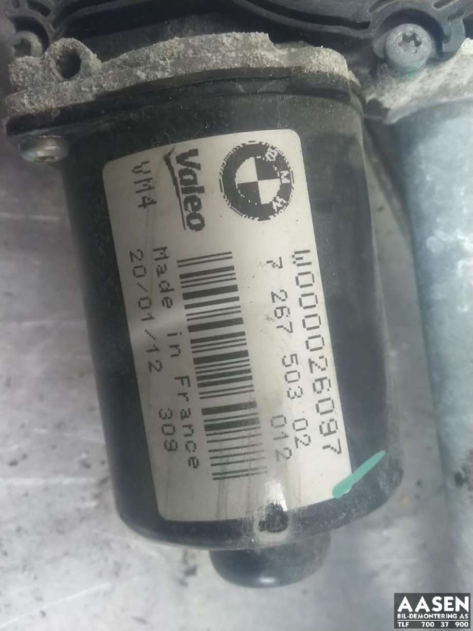 Viskermotor frontrute komplett m/overføring til BMW 1-Serie 2011-2015 (Fase 1) (F20/F21) (F20/F21) (61 61 7 239 510|)