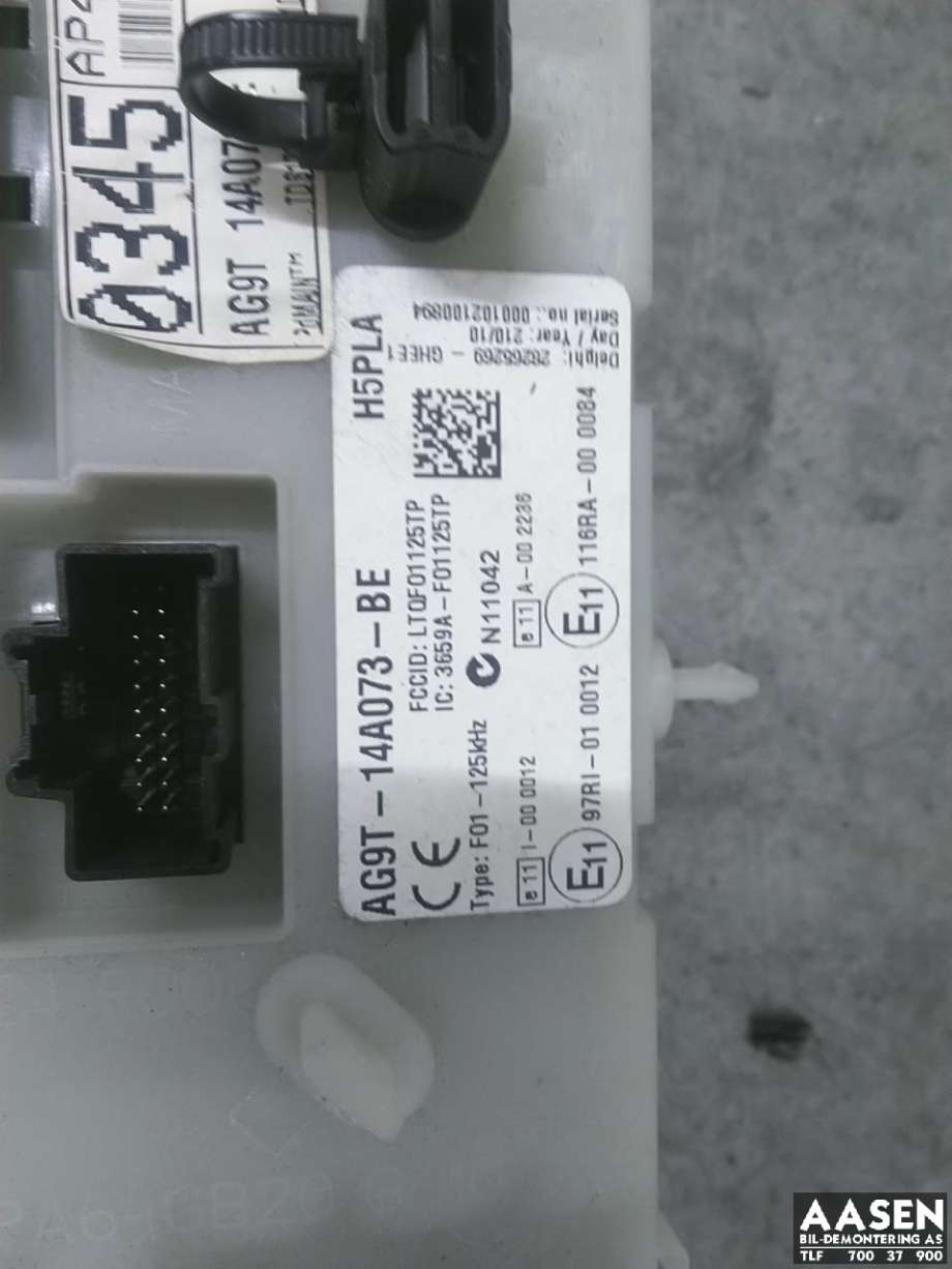 Sikringsboks kupe til Ford Galaxy 2010-2015 (Type III, Fase 2) (1861473|AG9T-14A073-BE|)