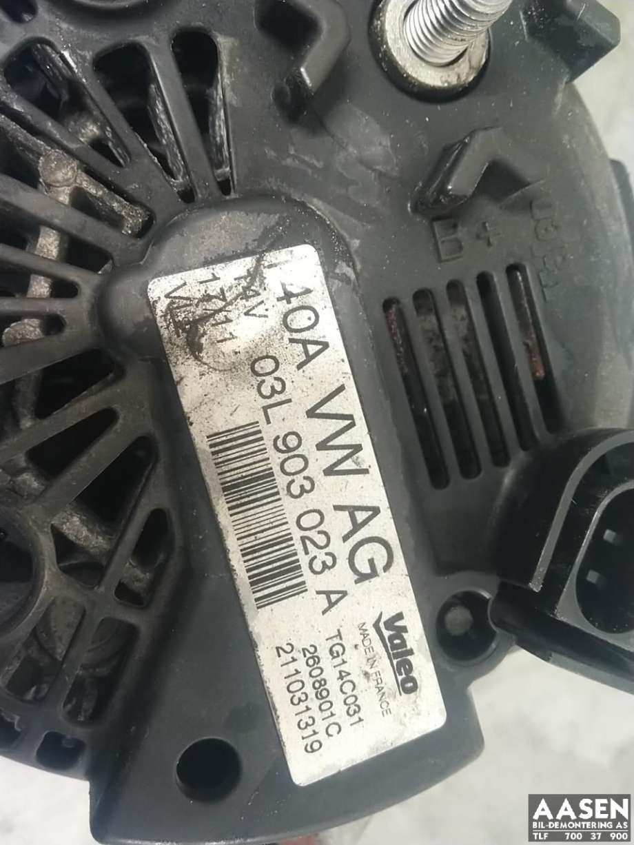 Dynamo diesel til Škoda Superb 2008-2015 (Type II)  (03L 903 023|03L 903 023 X|03L 903 023 MX)