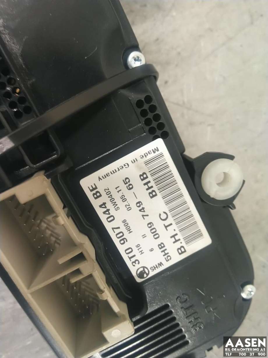 Varmeapparat betjening til Škoda Superb 2008-2015 (Type II)  (3T0 907 044 BE|)