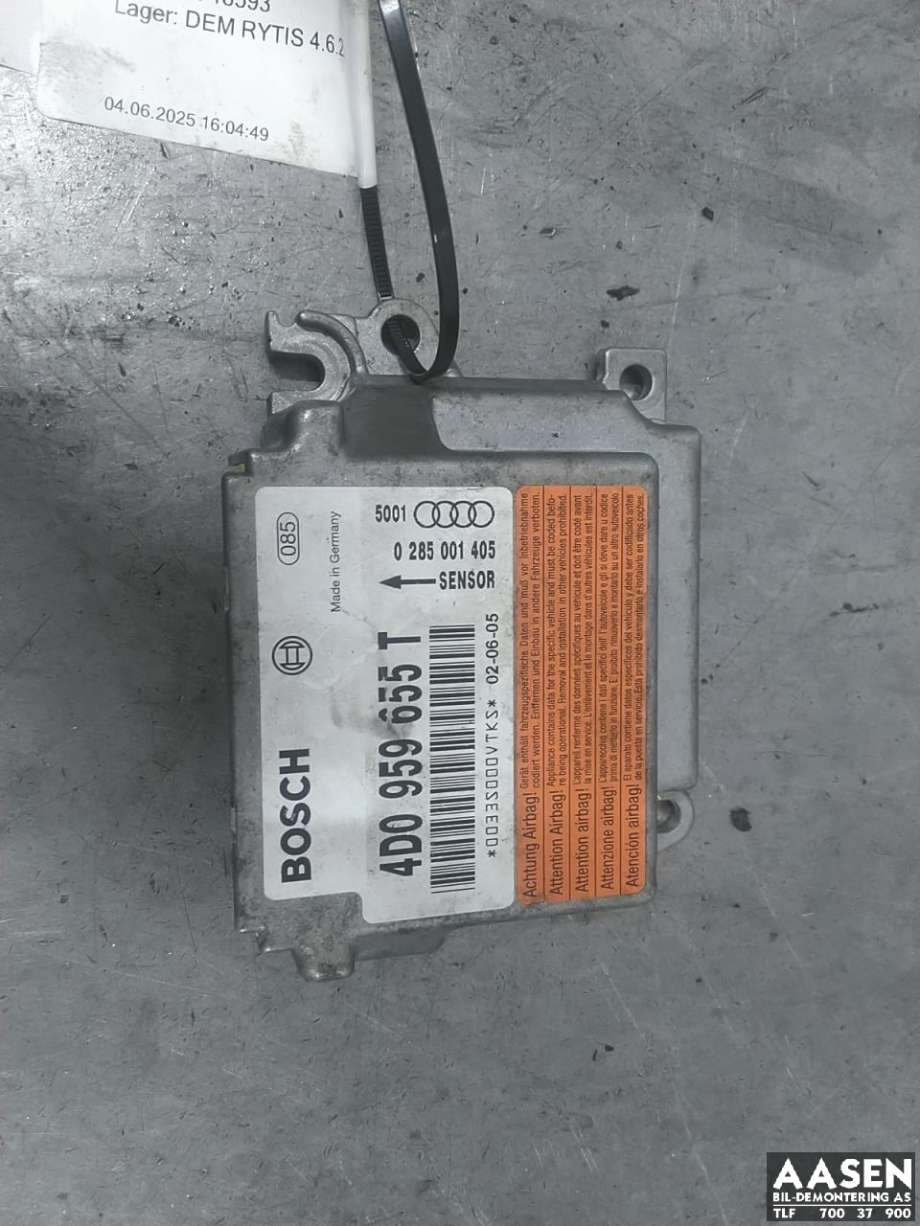 Airbag elektronikk til Audi A8, 1995-2002 (Type I)  (4D0 959 655 T)