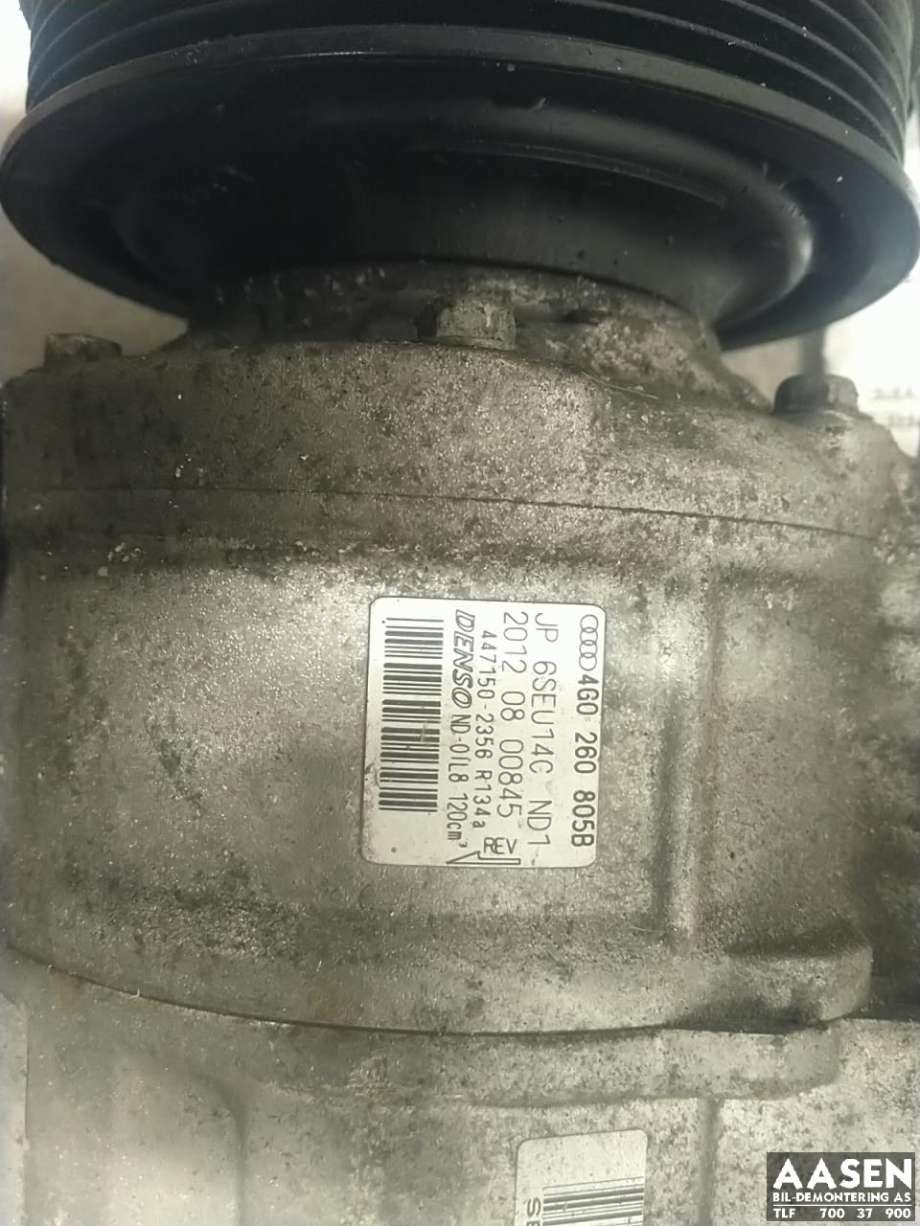 Aircondition kompressor til Audi A6 2011-2014 (Type IV, Fase 1) (C7) (C7) (4G0 260 805 B|)