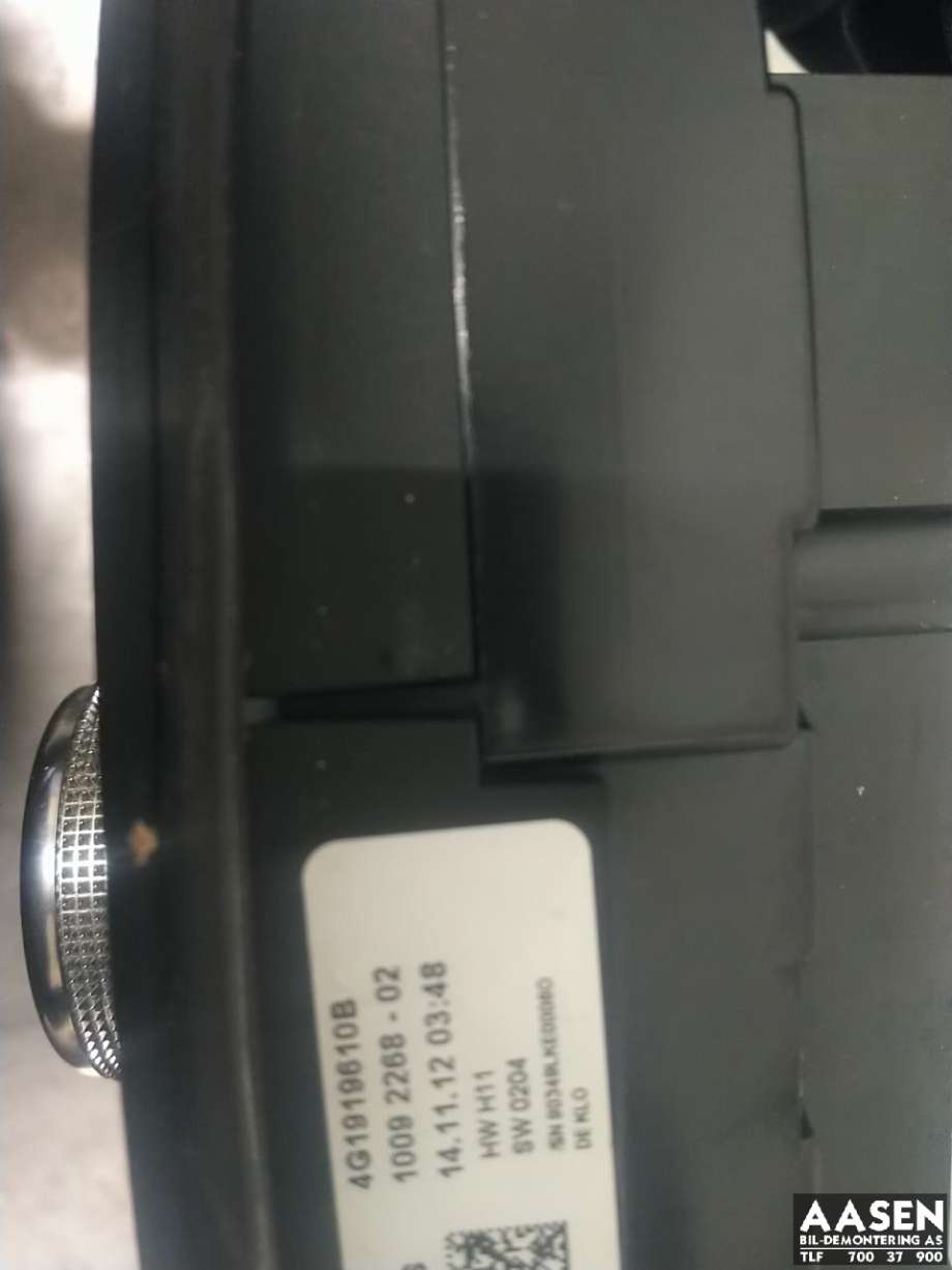 Bilstereo betjeningspanel til Audi A6 2011-2014 (Type IV, Fase 1) (C7) (C7) (4G1 919 610 E|4G1 919 610 B|)