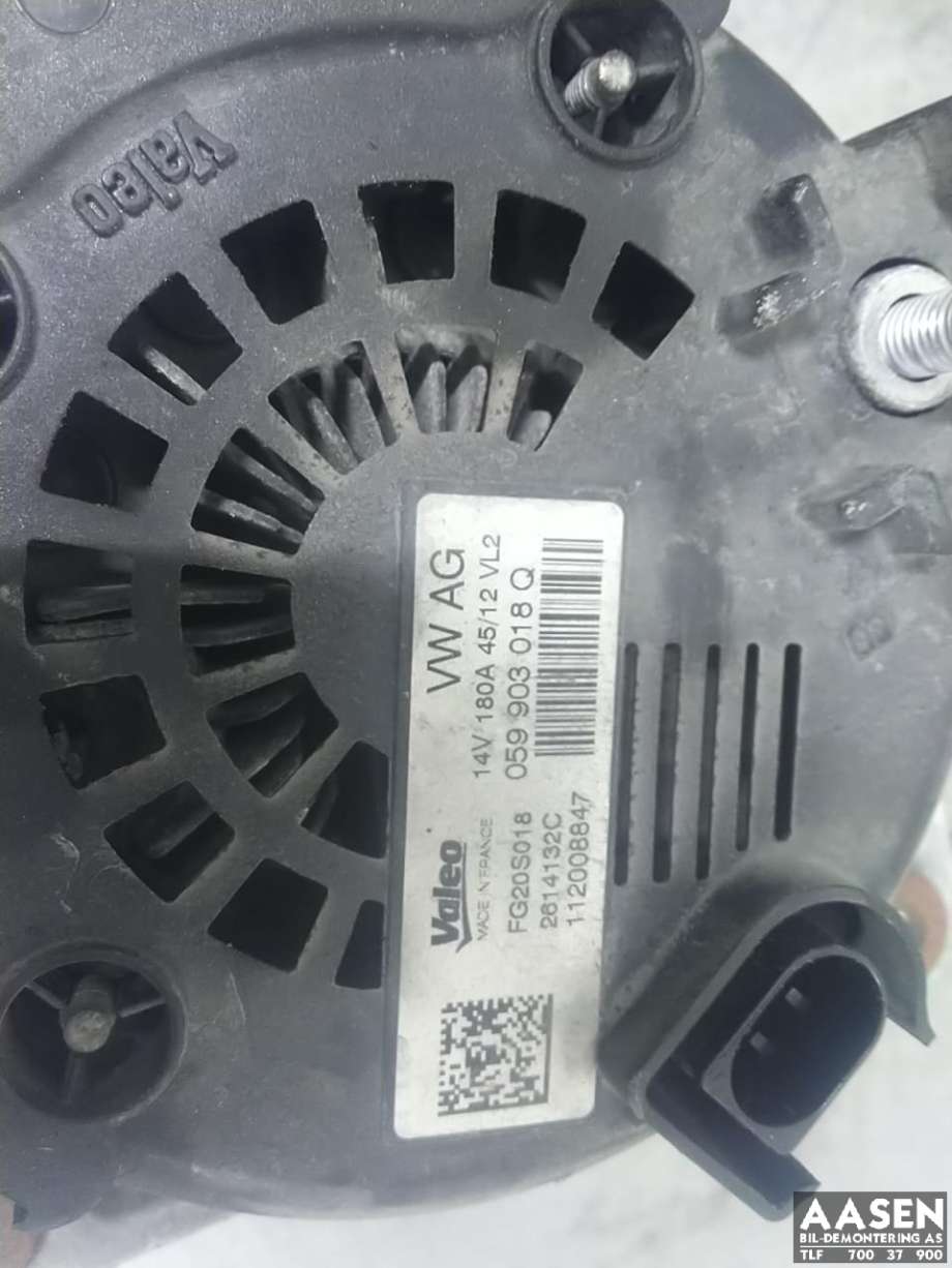 Dynamo diesel til Audi A6 2011-2014 (Type IV, Fase 1) (C7) (C7) (059 903 018 TX|059 903 018 QX|059 903 018 Q)