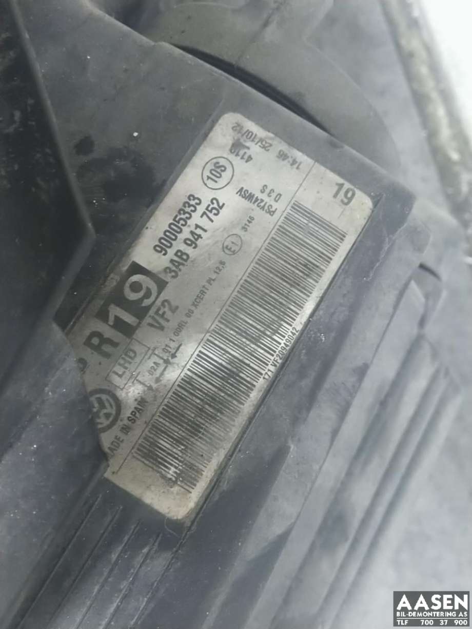 Frontlykt høyre xenon til VW Passat 2011-2015 (B7) (B7) (3AB 941 754|)