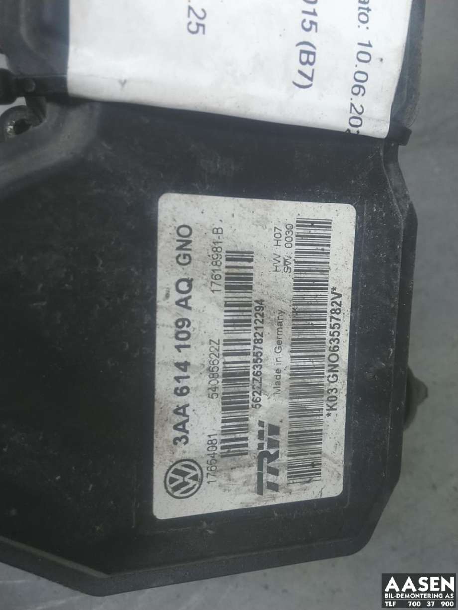 ABS sentral til VW Passat 2011-2015 (B7) (B7) (3AA 614 109 BM|)