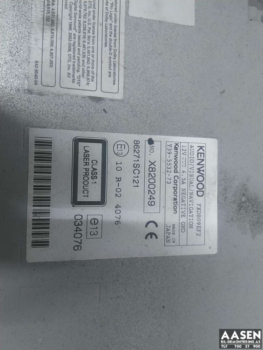 Bilstereo til Subaru Impreza 2008-2012 (Type III)  