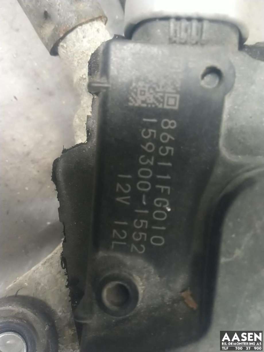 Viskermotor frontrute komplett m/overføring til Subaru Impreza 2008-2012 (Type III)  