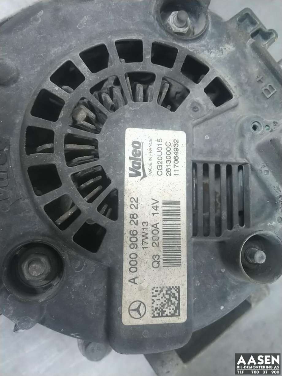 Dynamo diesel til Mercedes Vito 2014-->> (W447) (W447) (VALEO|A 000 906 28 22|A 000 906 85 04|)