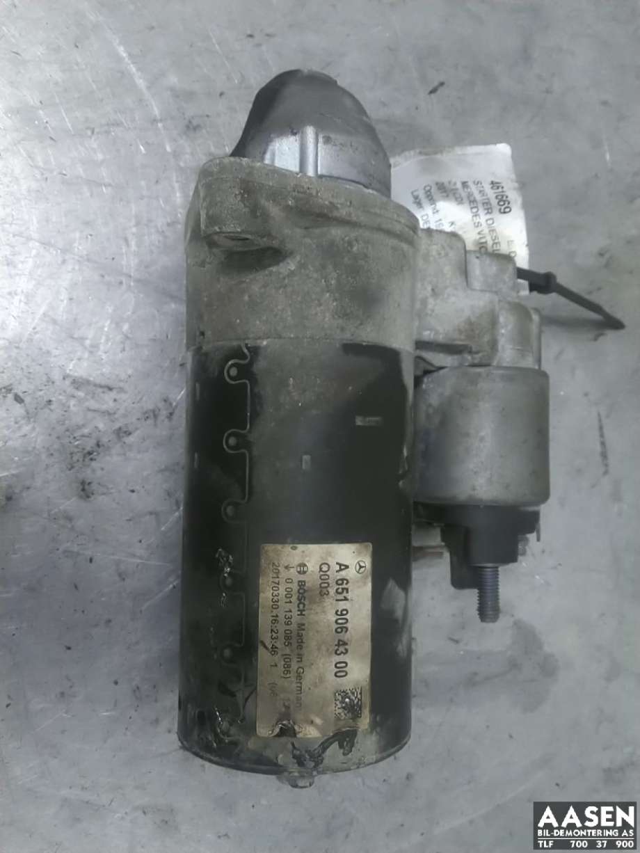 Starter diesel til Mercedes Vito, 2014-->> (W447) (W447) (A 651 906 43 00)