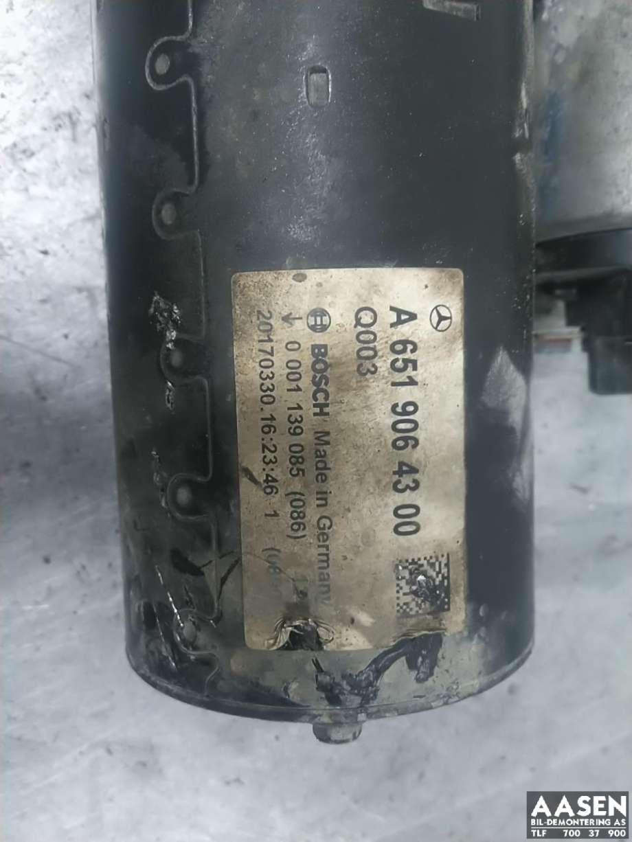 Starter diesel til Mercedes Vito 2014-->> (W447) (W447) (A 651 906 43 00|)
