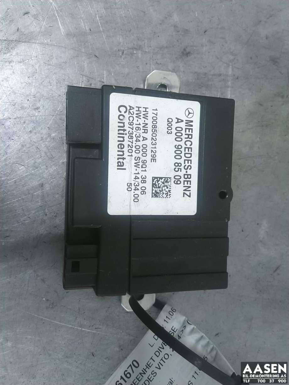 Styreenhet drivstoffpumpe til Mercedes Vito, 2014-->> (W447) (W447) (A 000 900 85 09)