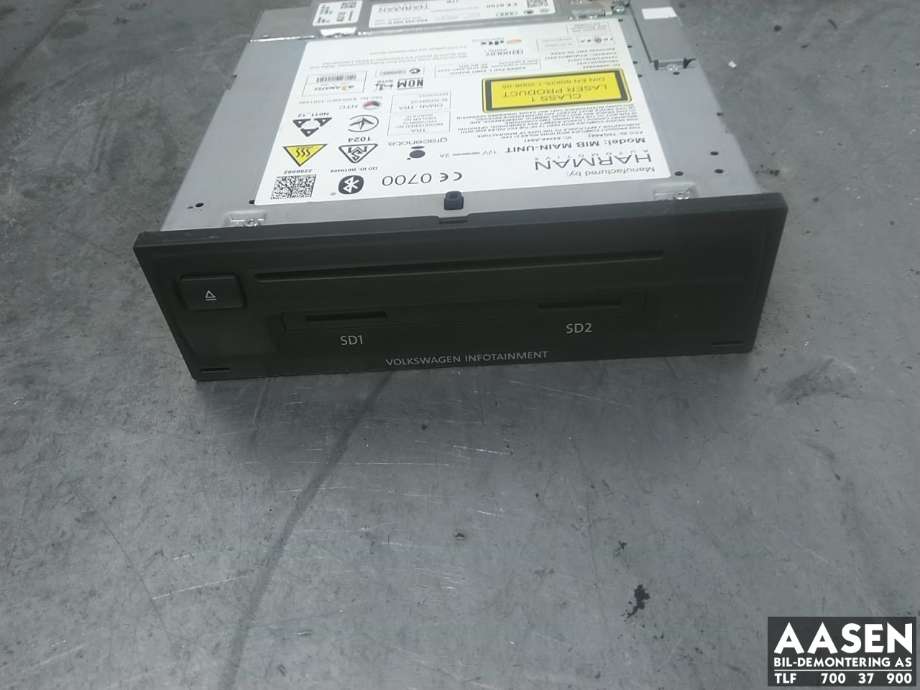 Bilstereo navigasjon spiller til VW e-Golf, 2014-2017 (Fase 1)