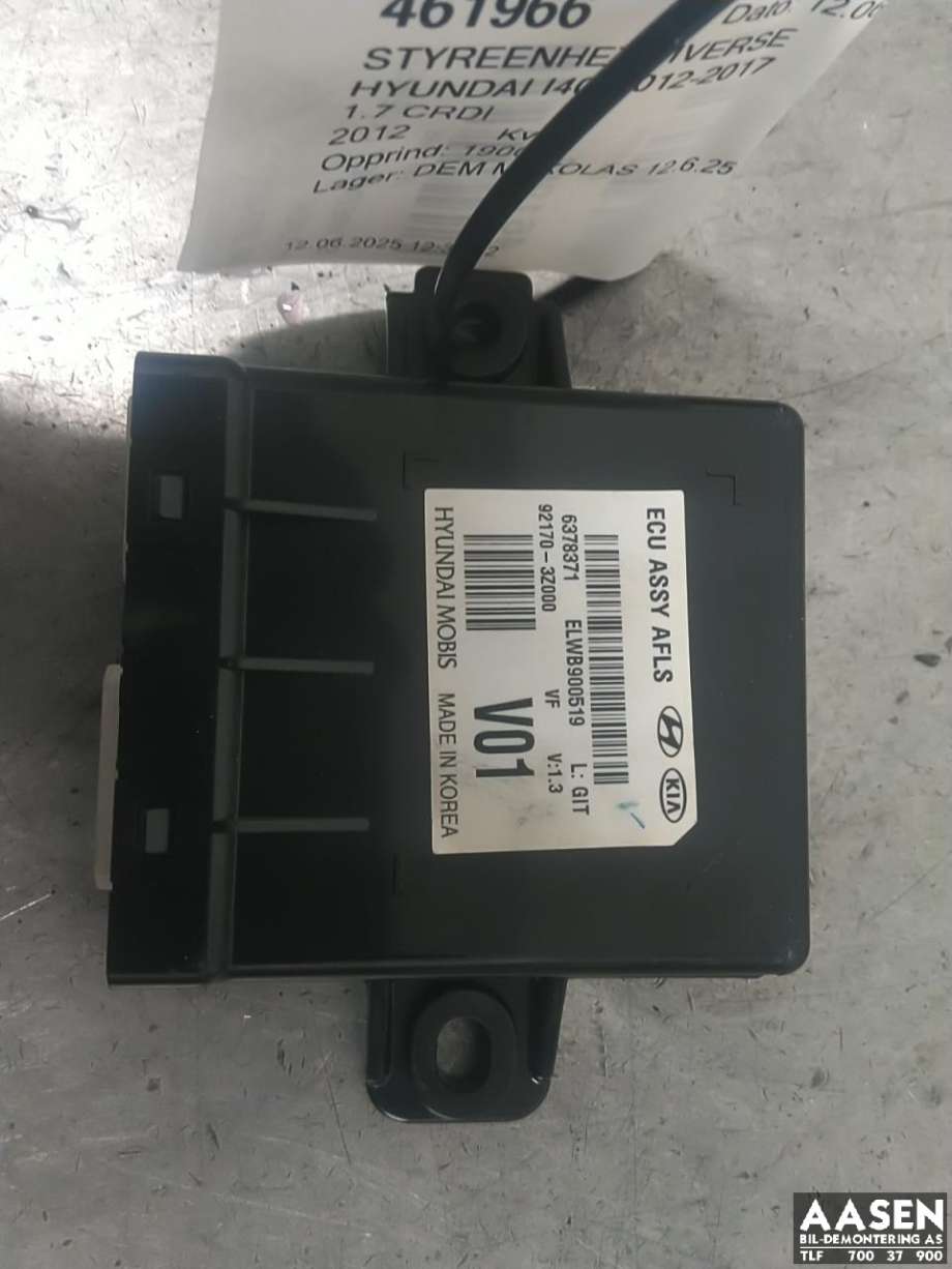 Styreenhet lys (LCM - Light Control Module) til Hyundai i40 2012-2017 (92170 3Z000|92170 3Z900|)