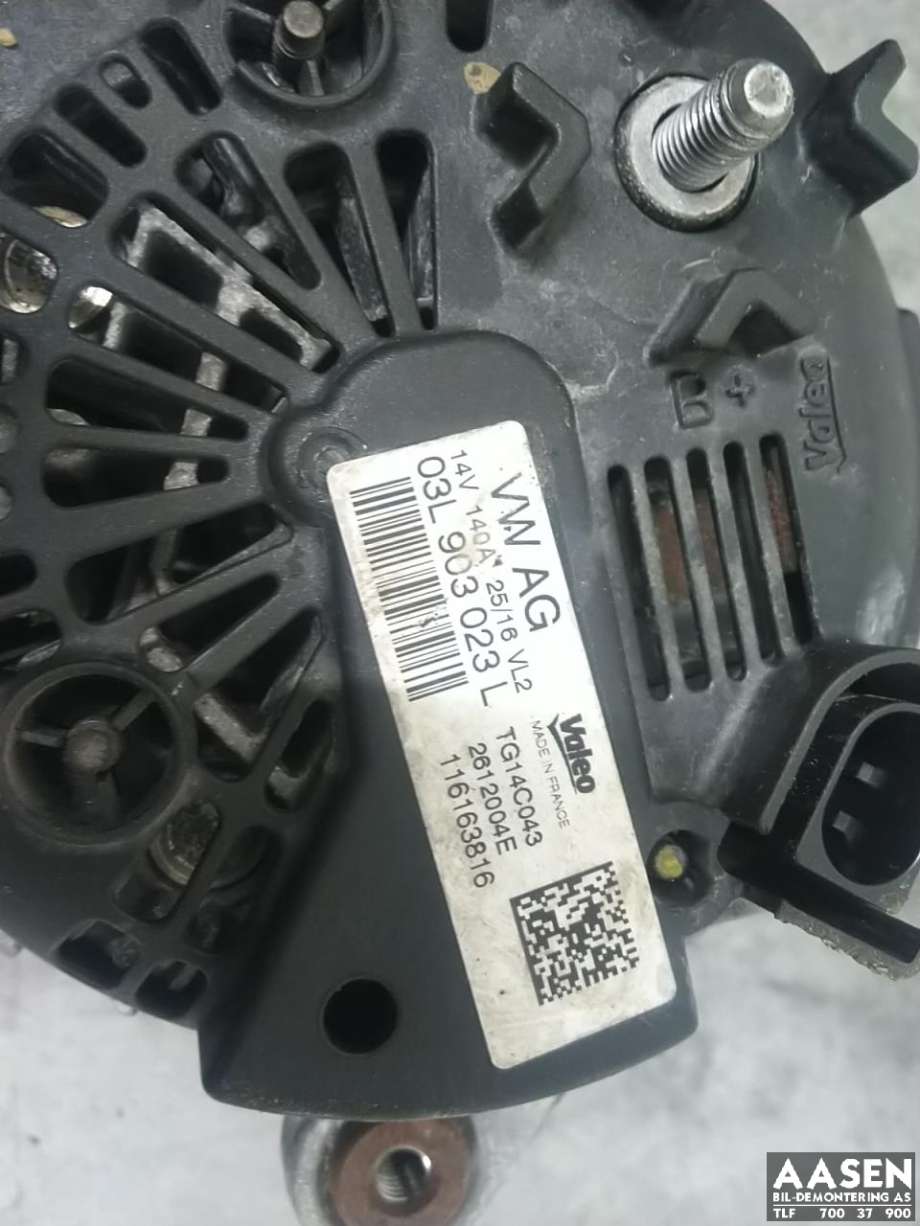 Dynamo diesel til VW Caddy 2015-2020 (Type III, Fase 3) (03L 903 023 L|)