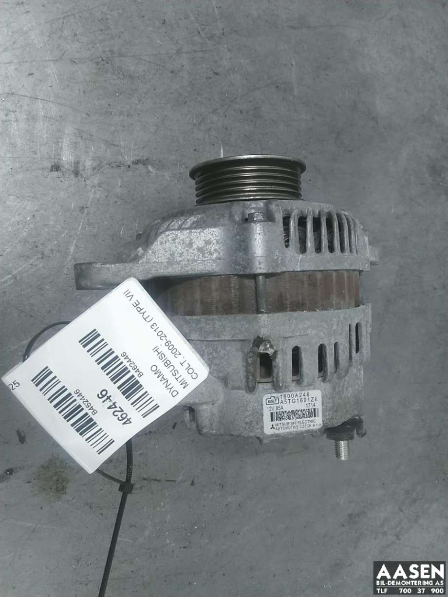 Dynamo til Mitsubishi Colt, 2009-2013 (Type VII, Fase 2)  (1800A248)