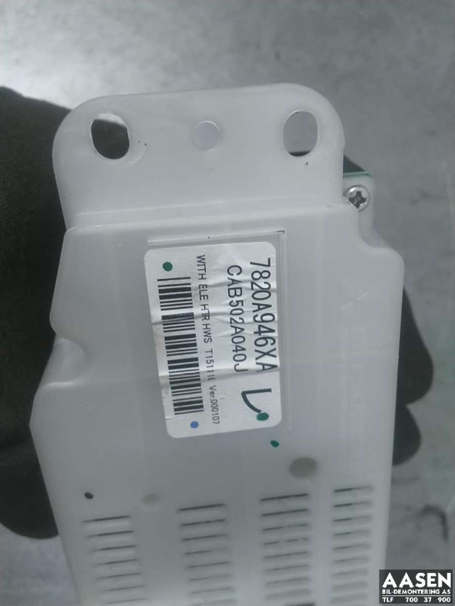 Varmeapparat betjening til Mitsubishi Outlander 2015-->> (Type III, Fase 2)  (7820A946XA|)