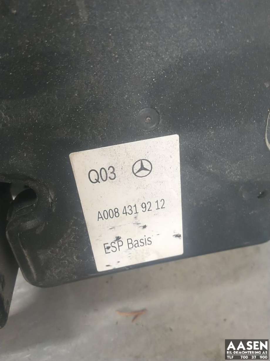 ABS sentral til Mercedes B-Klasse 2011-2018 (W246) (W246) (A 008 431 01 12|A 008 431 93 12|A 008 431 76 12)