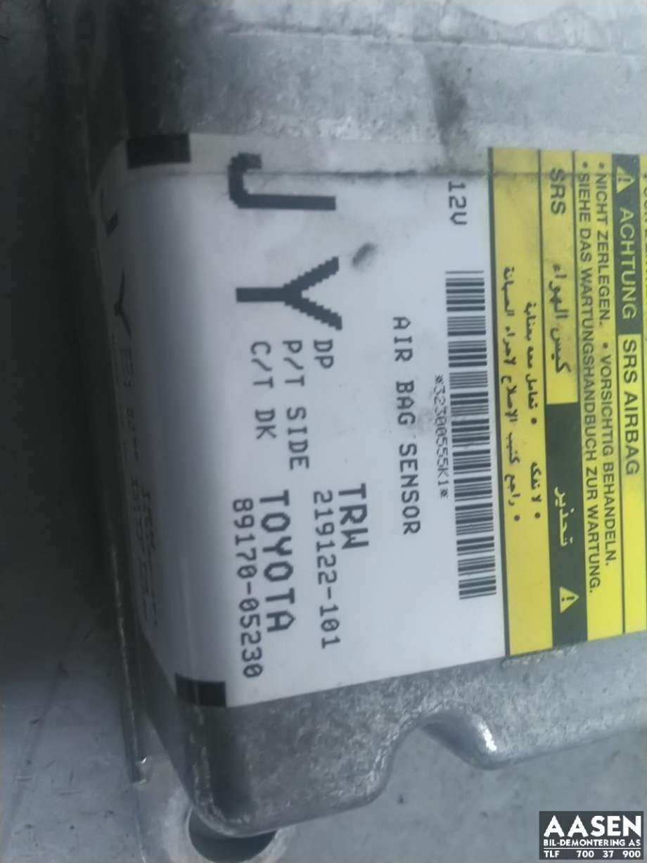 Airbag elektronikk til Toyota Avensis 2009-2015 (Type III, Fase 1)  (8917005230|)
