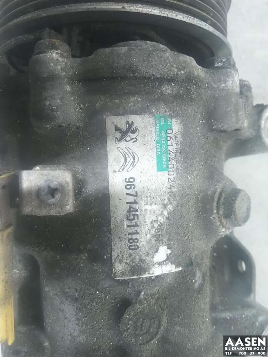 Aircondition kompressor hybrid til Peugeot 508 2011-2014 (Type I, Fase 1)  (6487 54|96 714 511 80|)