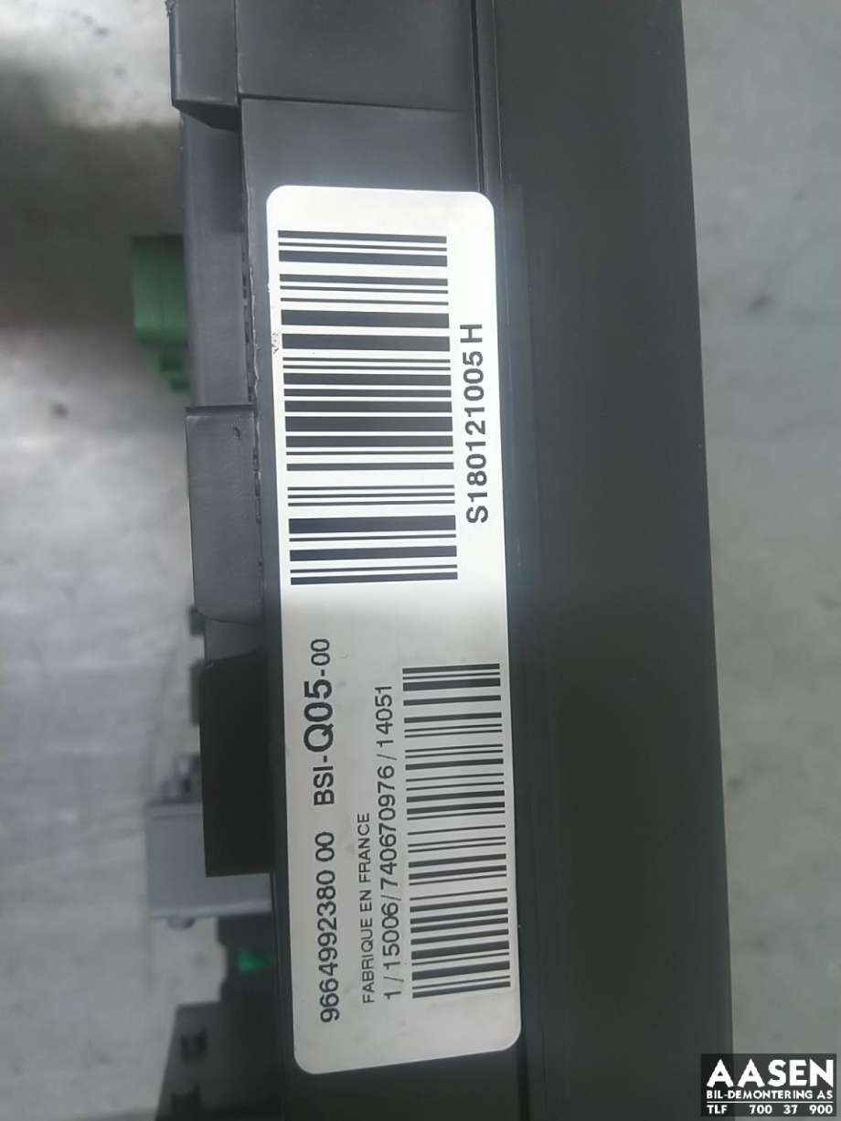 Sikringsboks kupe til Peugeot 508 2011-2014 (Type I, Fase 1)  (16 081 811 80|)