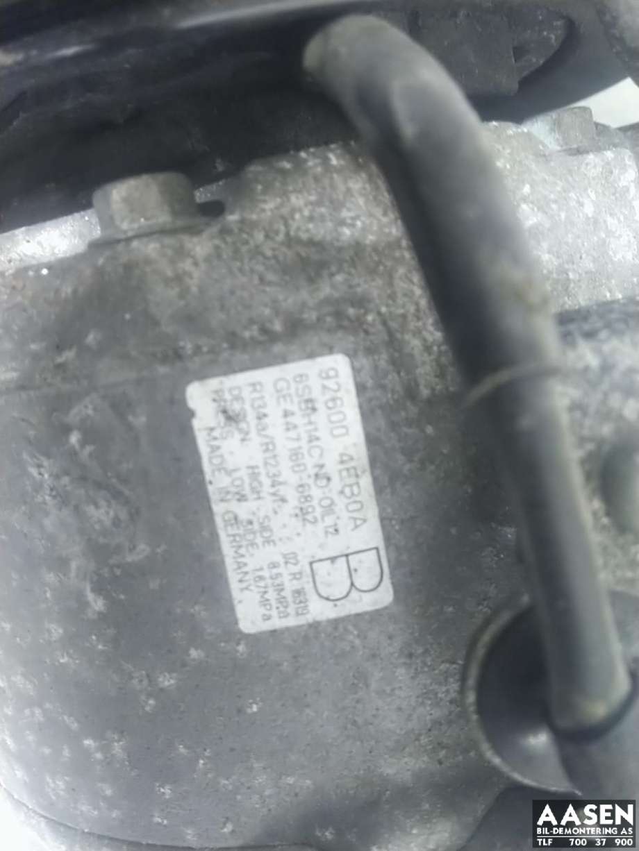 Aircondition kompressor til Nissan Qashqai 2014-2021 (Type II)  (926004EB0A|)