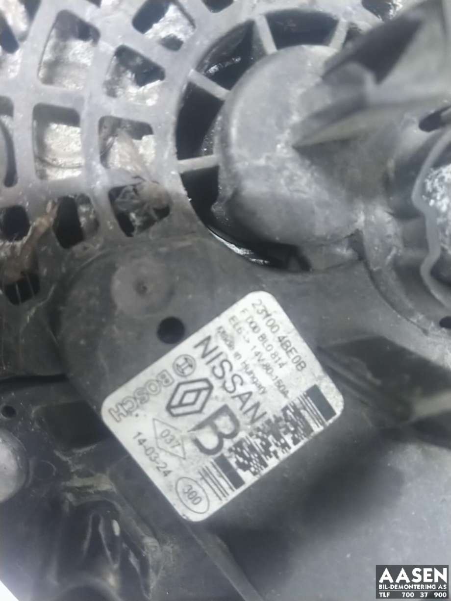 Dynamo diesel til Nissan Qashqai 2014-2021 (Type II)  (231004BE0B|)