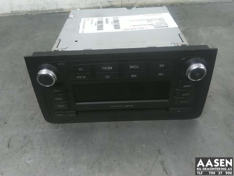 Bilstereo til Audi A3, 2009-2012 (Type II, Fase 2) (8P0 035 186 S)