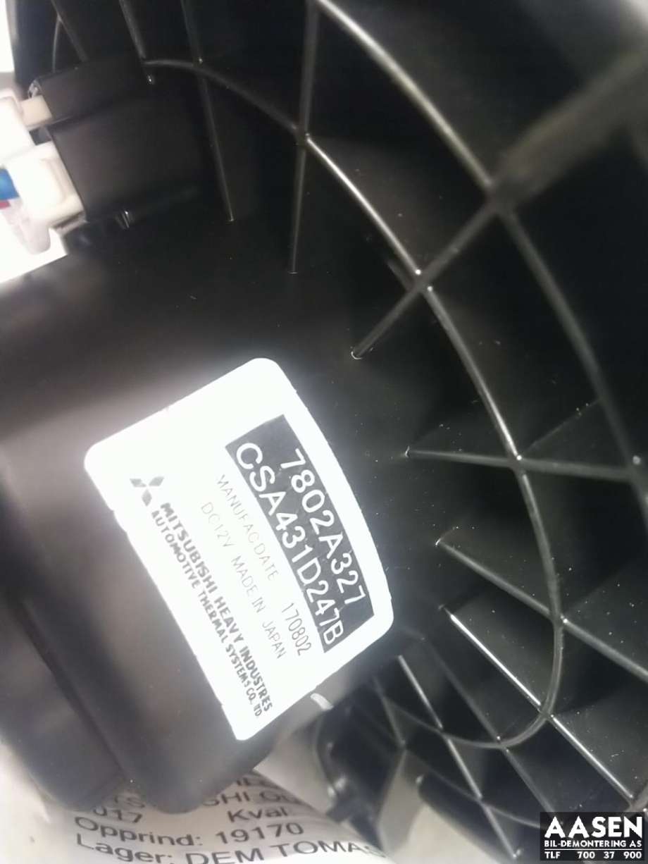 Varmeapparat motor til Mitsubishi Outlander 2015-->> (Type III, Fase 2)  (7802A327|)