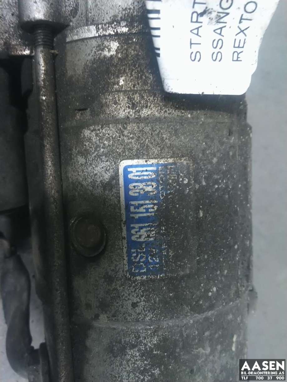 Starter diesel til SsangYong Rexton 2007-2013 (Y250) (Y250)