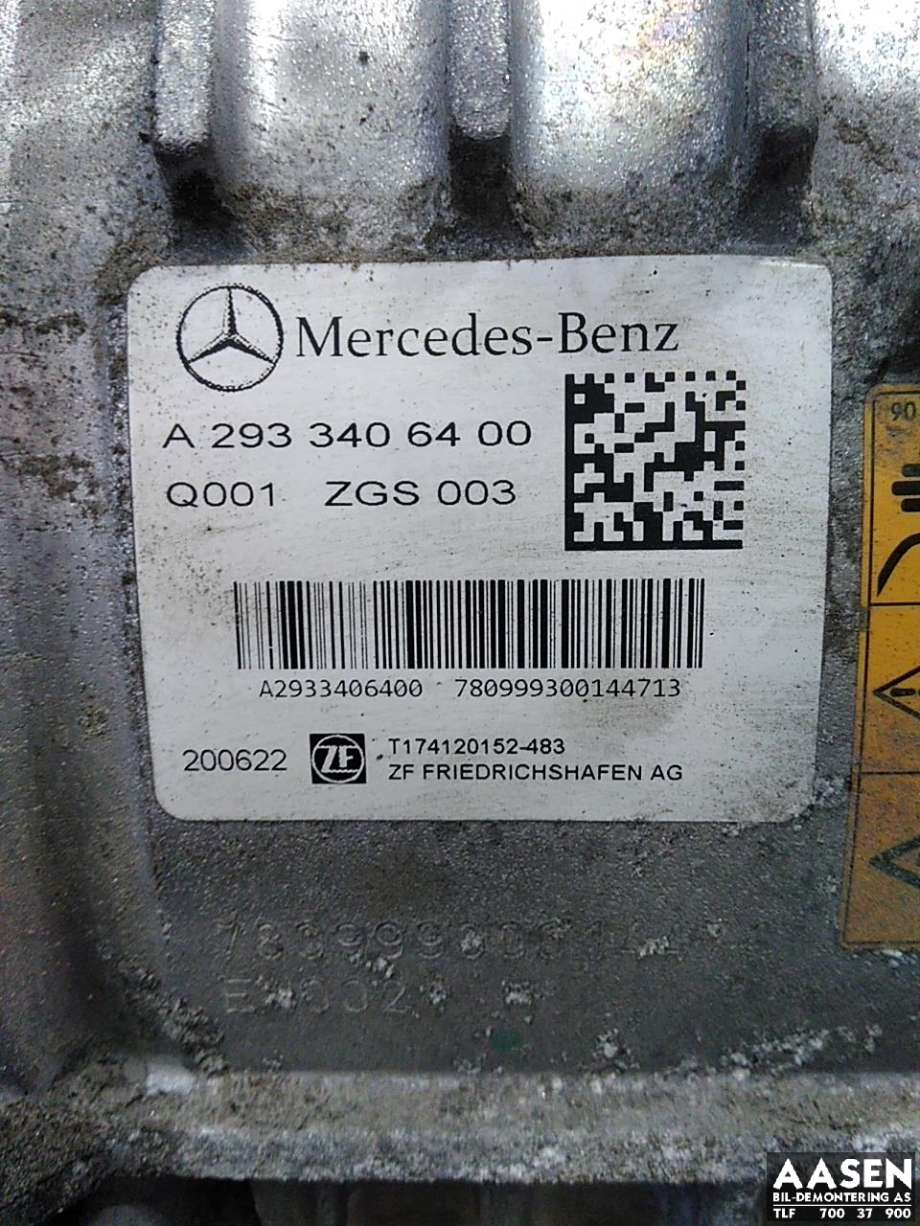 Motor elbil bak til Mercedes EQC 2019-->> (A 293 340 37 00|A 293 340 51 00|A 293 340 64 00)