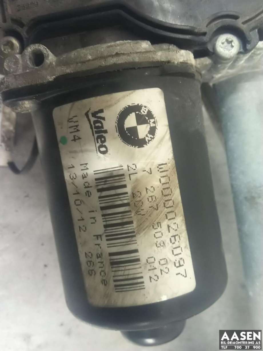 Viskermotor frontrute komplett m/overføring til BMW 1-Serie 2011-2015 (Fase 1) (F20/F21) (F20/F21) (61 61 7 239 510|)