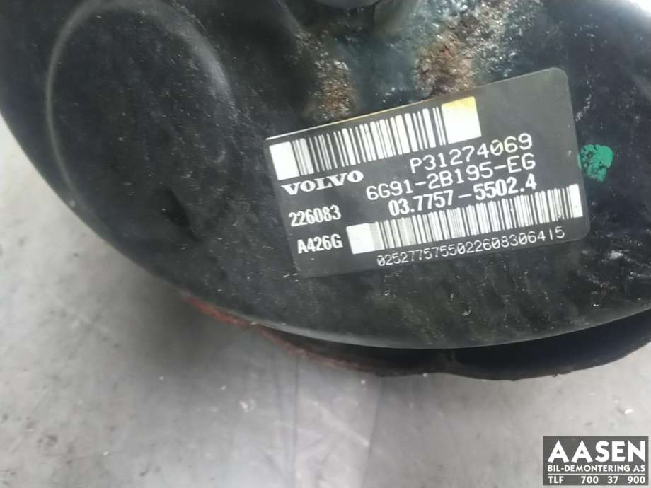 Bremsekraft-forsterker til Volvo V70 2007-2013 (Type III, Fase 1)  (31274807|)