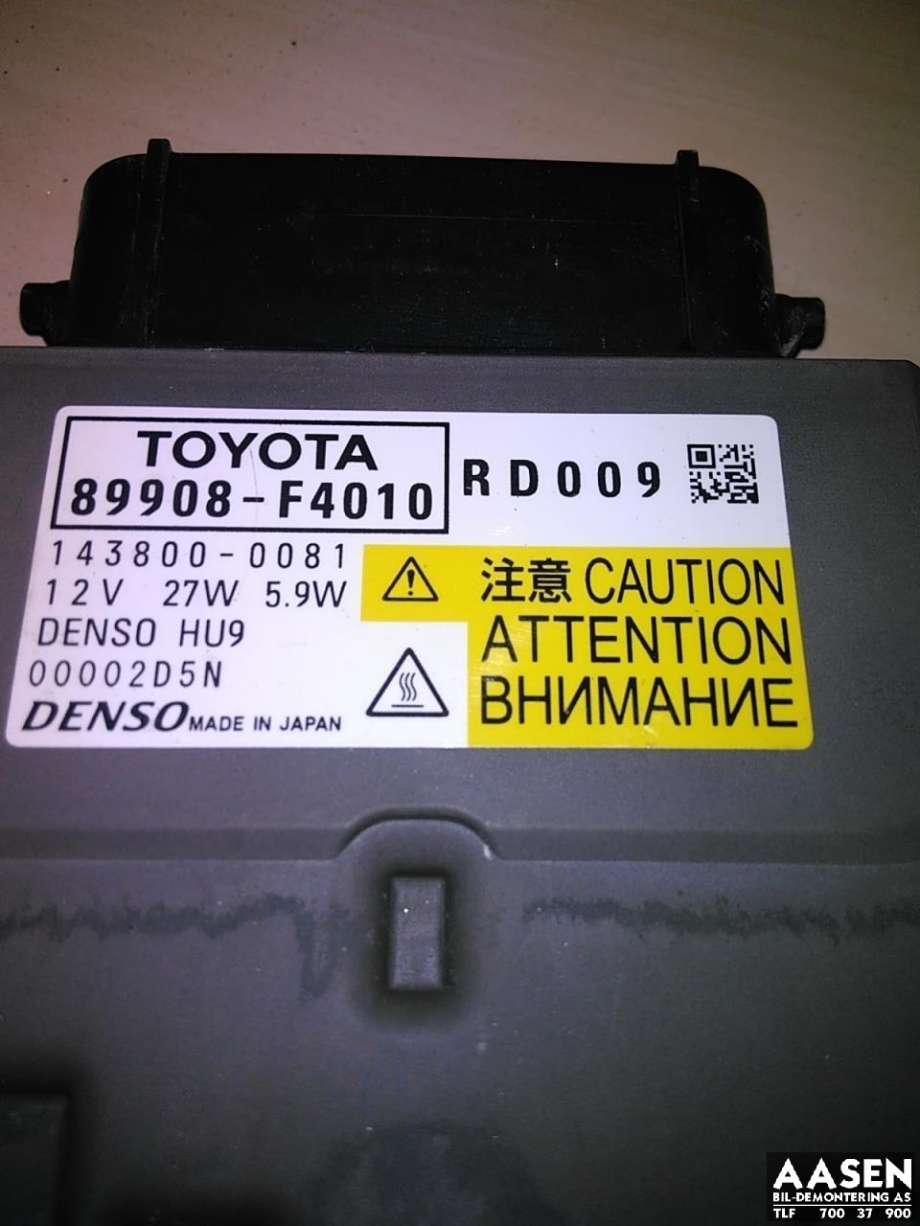 Styreenhet xenon/ballast til Toyota C-HR 2016-->>  (DENSO|89908-F4010|)