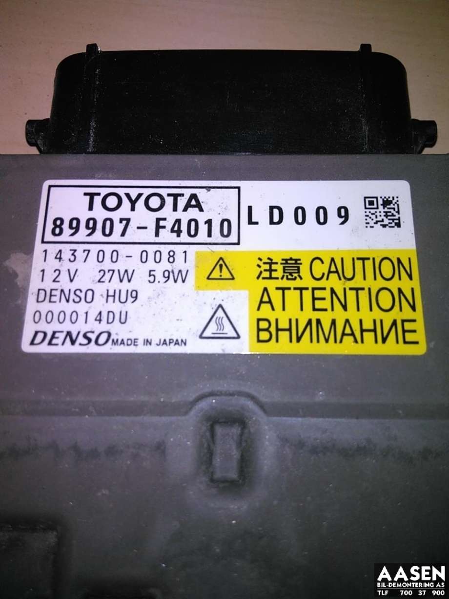 Styreenhet xenon/ballast til Toyota C-HR 2016-->> (DENSO|89907-F4010|)
