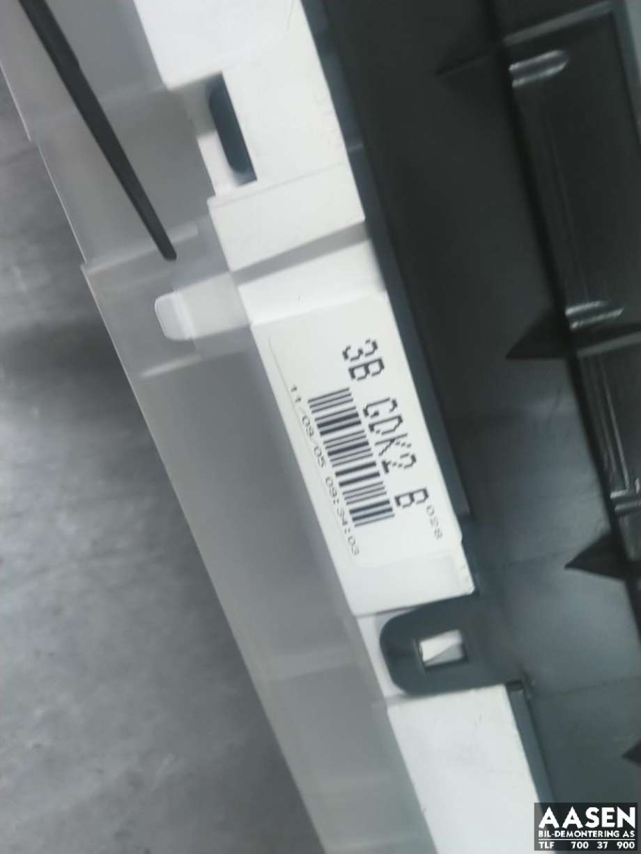 Instrumentpanel til Mazda 6 2010-2013 (Type II, Fase 2)  