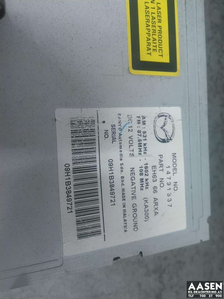 Bilstereo til Mazda CX-7 2007-2012