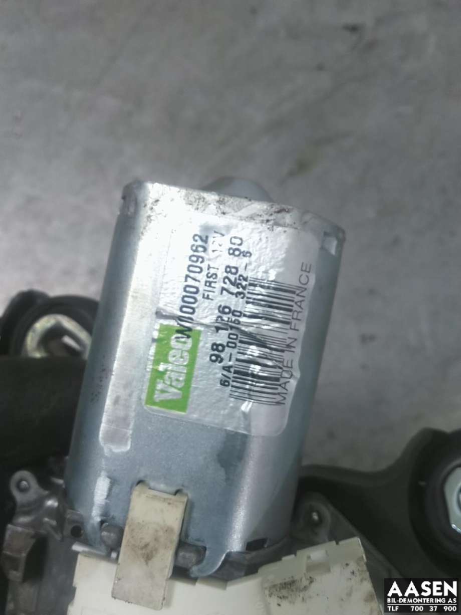 Viskermotor bakrute til Peugeot Expert 2016-->> (Type III) (98 126 728 80|)