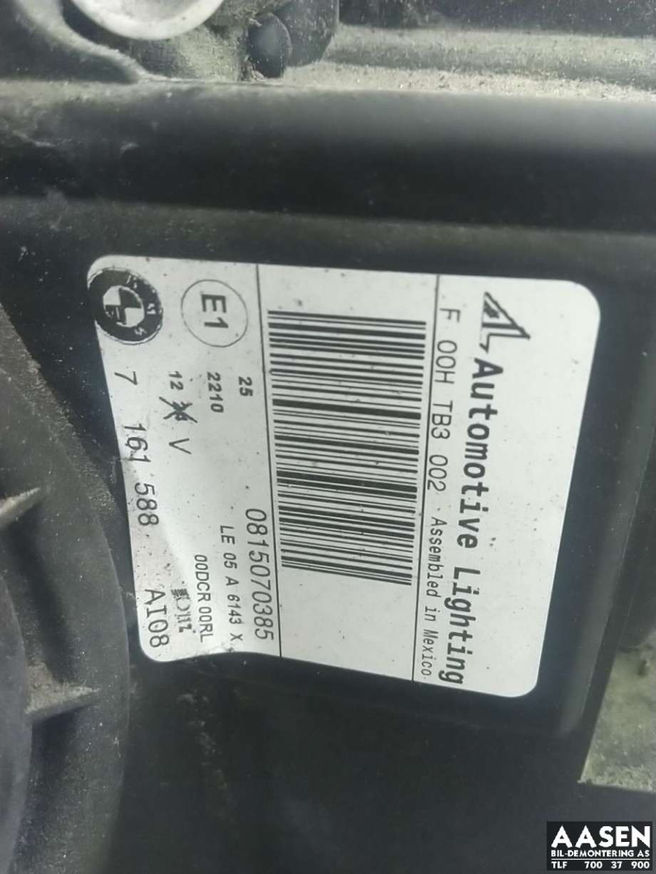 Frontlykt høyre xenon til BMW X5 2007-2013 (E70) (E70) (63 11 7 288 992|)