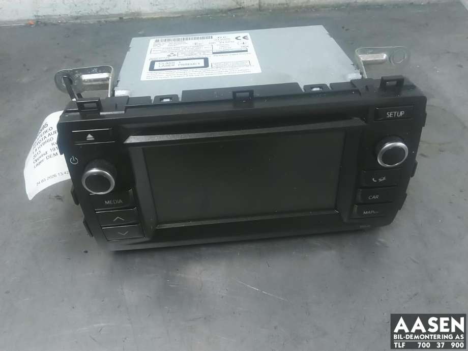 Bilstereo til Toyota Auris, 2013-2015 (Type II, Fase 1)  