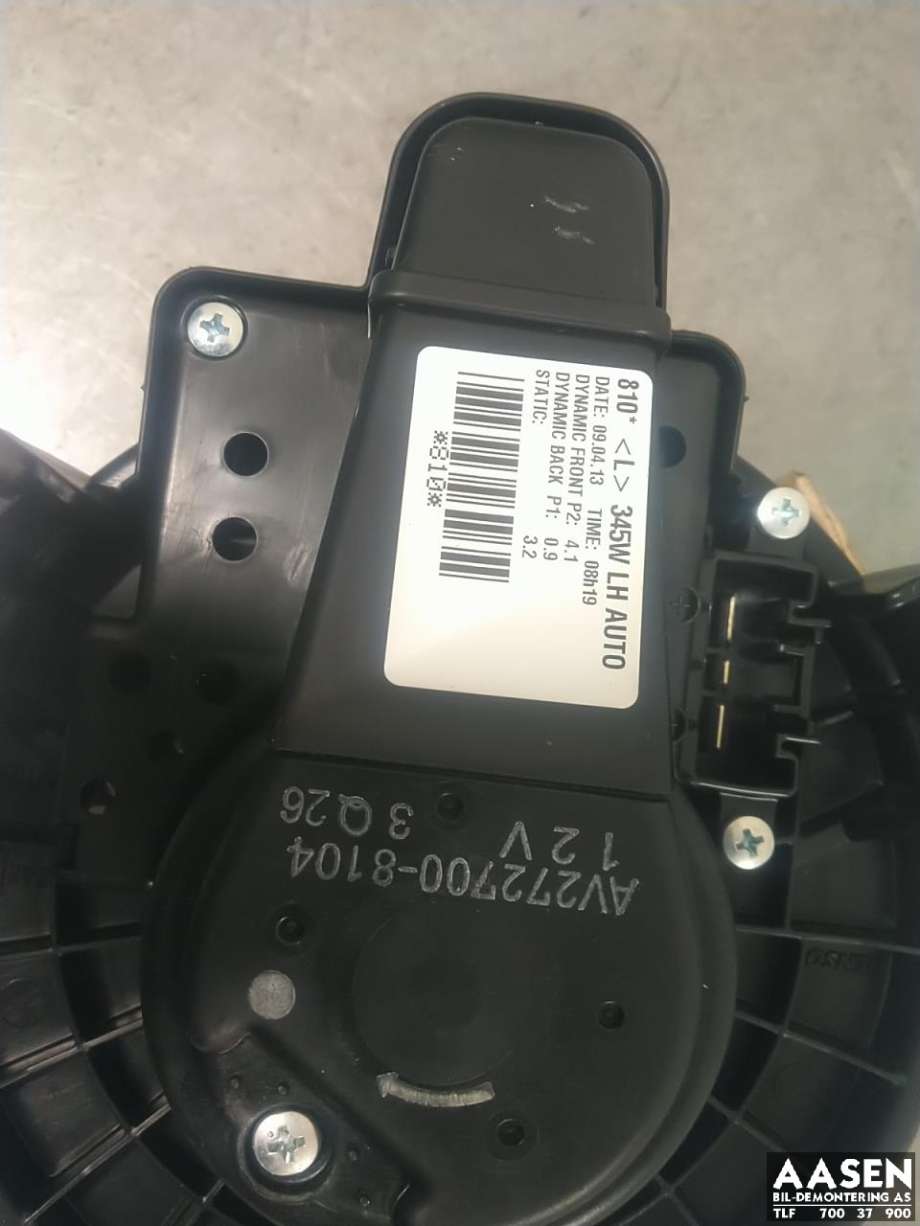 Varmeapparat motor til Toyota Auris 2013-2015 (Type II, Fase 1)